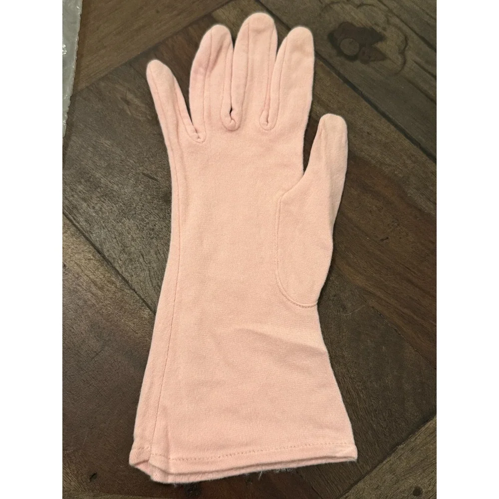 Vintage Pink Flamingo Gauntlet Fashion Gloves‎ Size 7.5 Bracelet Length Women